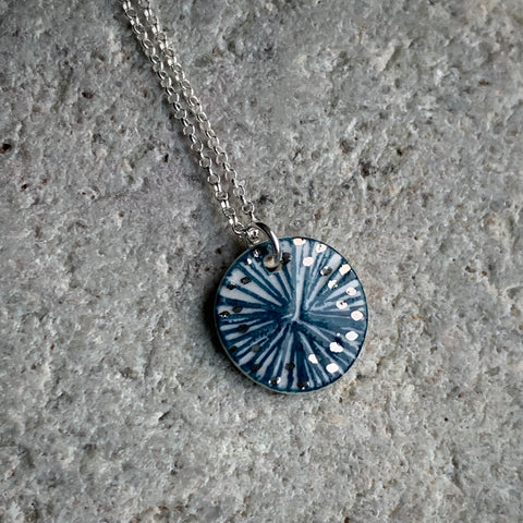 Indigo Star Lustre Pendant