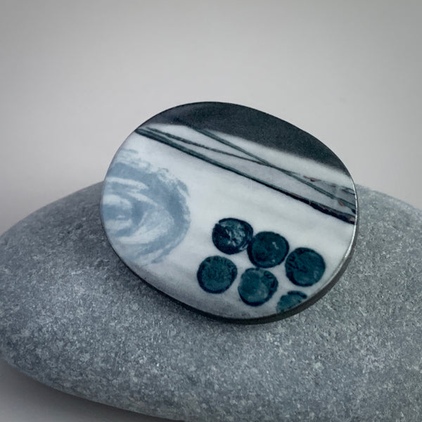 Snow Fields Brooch #1