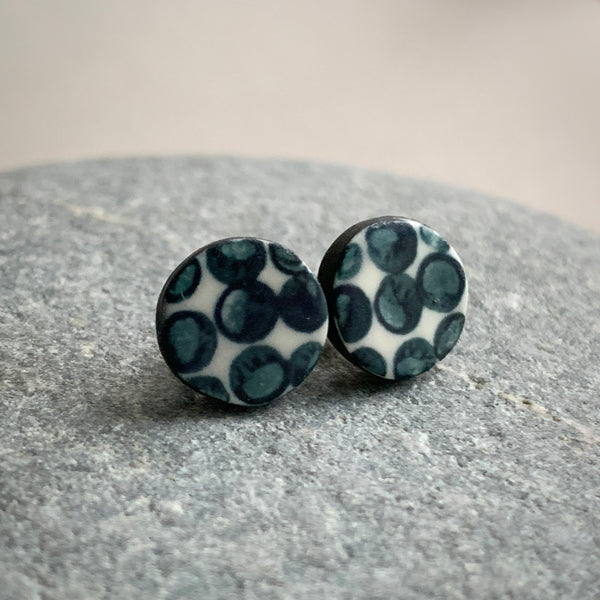 Printed Dots Studs