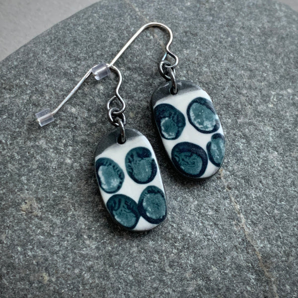 Large Printed Spots Earrings #3