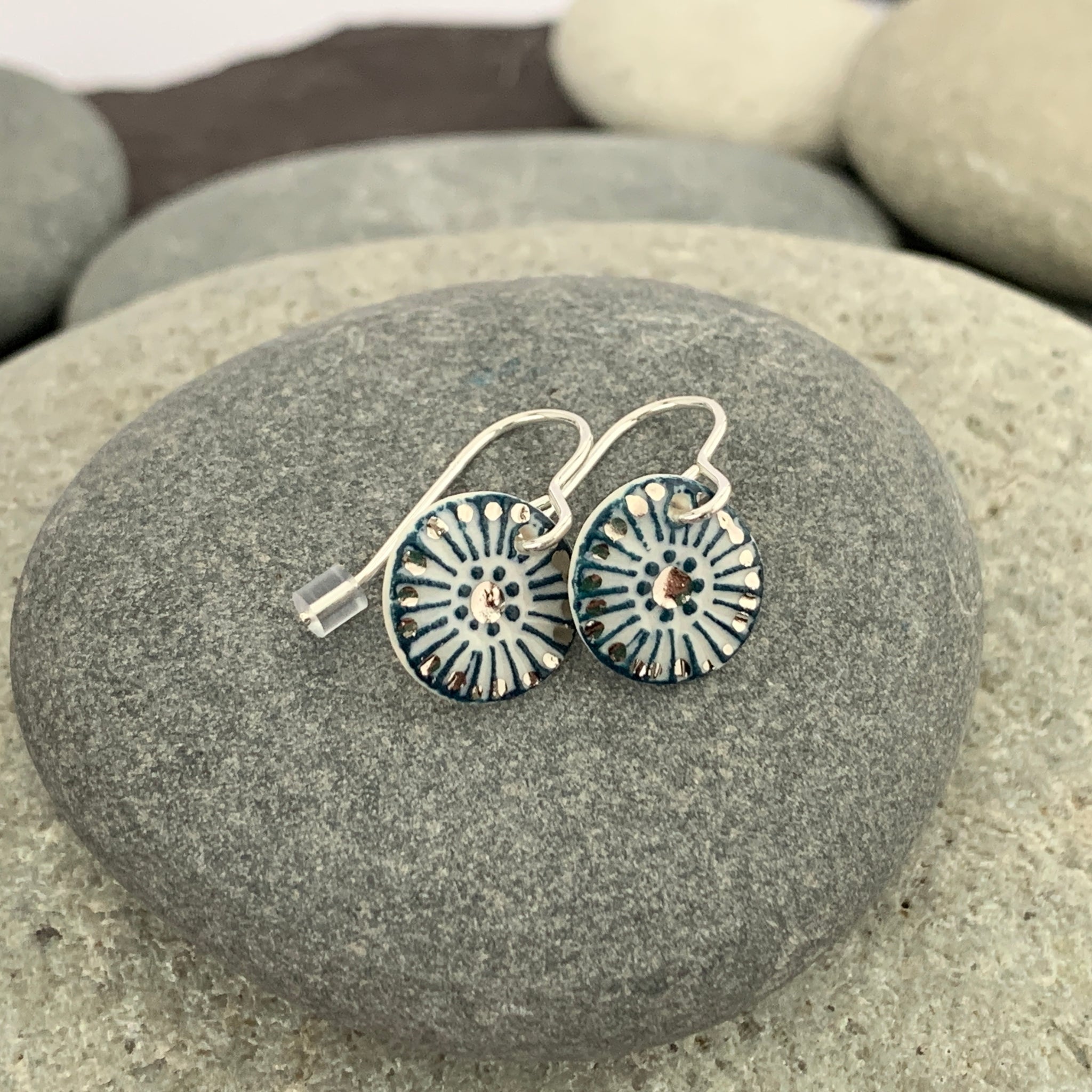 Indigo Urchin Earrings